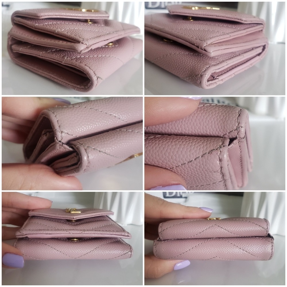 *SOLD* Authentic Pre-owned Yves Saint Laurent Compact Trifold Wallet - Picture 9 of 13